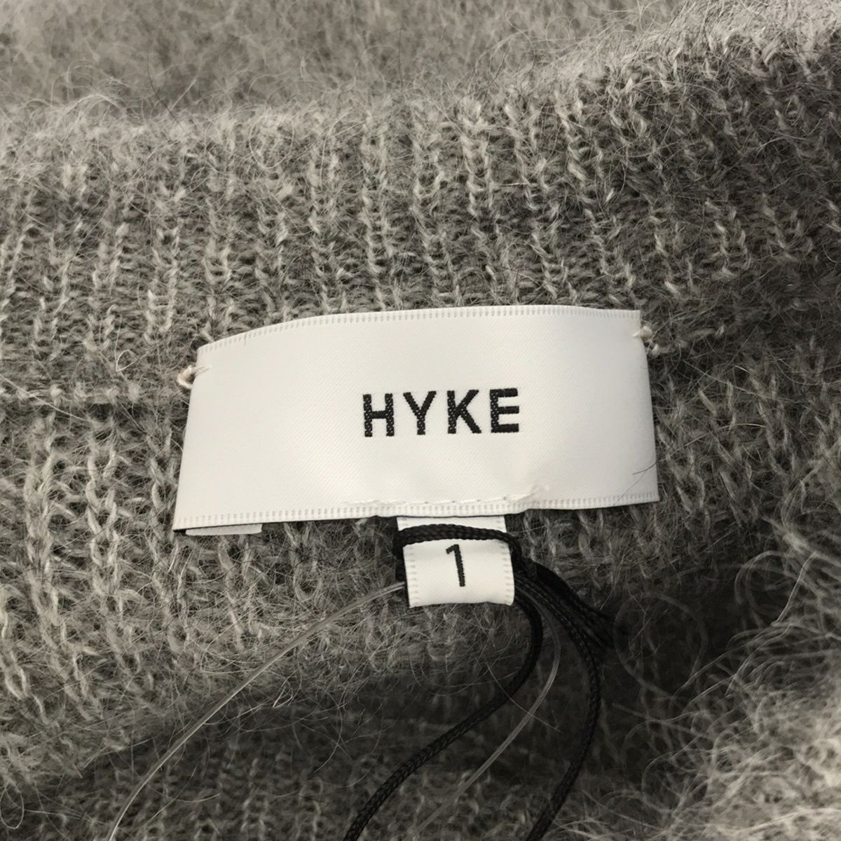 HYKE ハイク 18AW モヘアロングニットワンピース 182-11152 グレー 1