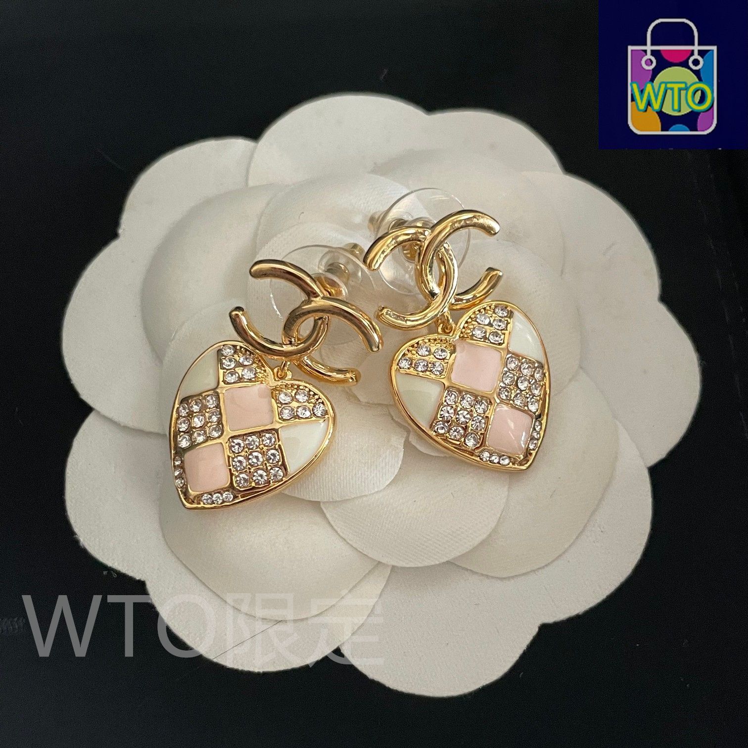 今日WTO】CHANEL ヴィンテージ ダブル C ピアス 送料無料 限定