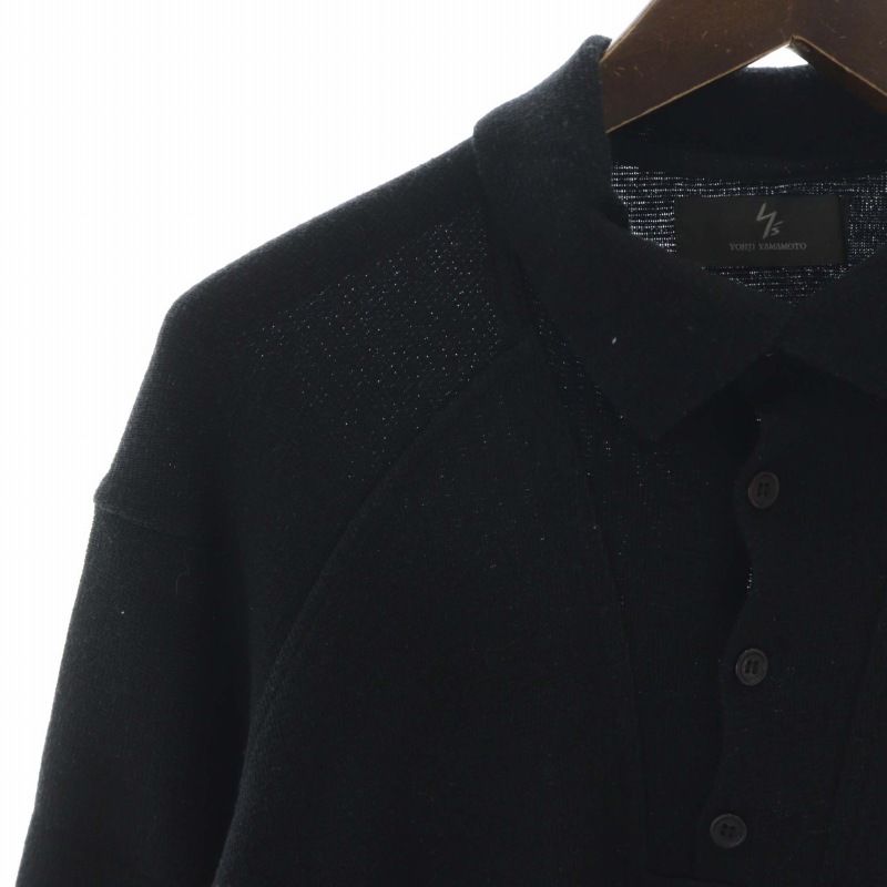 Y's ワイズ　ヨウジヤマモト ニット ポロシャツ ワイズフォーメン Y's for men ヨウジヤマモト YOHJI YAMAMOTO ニット