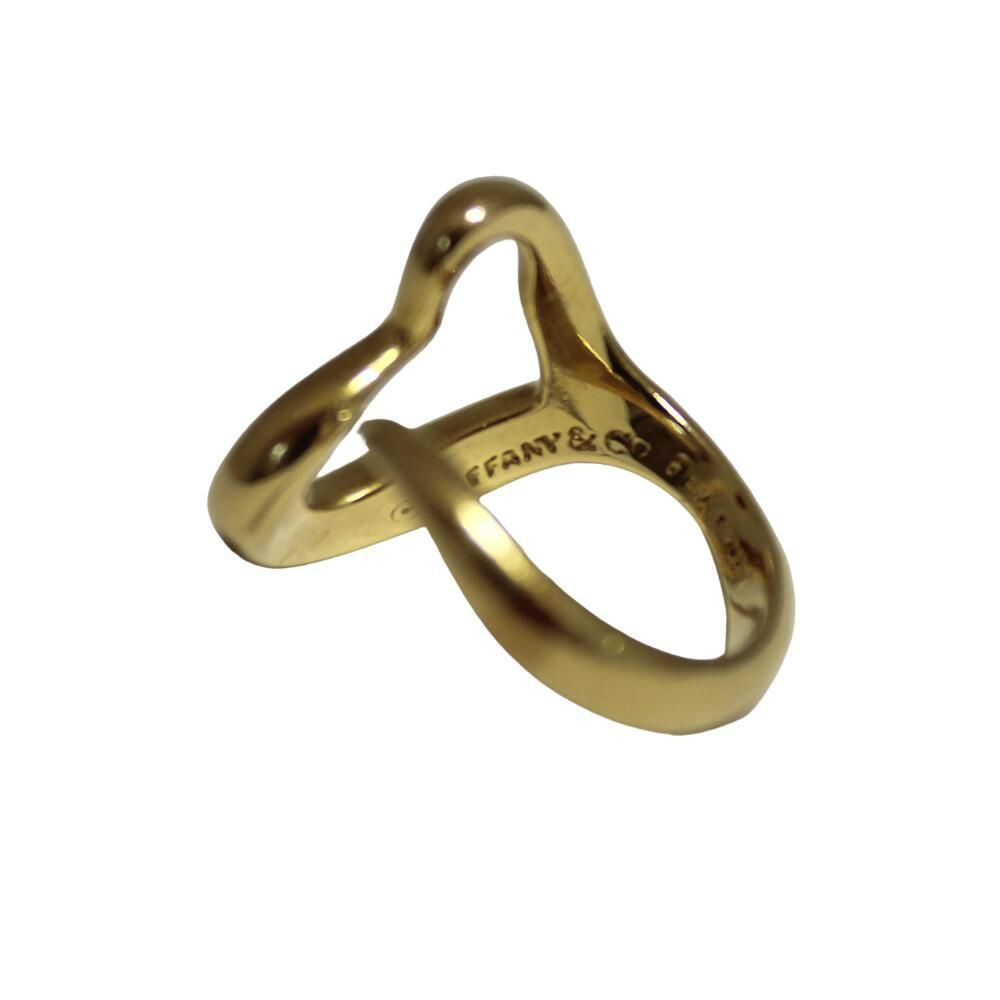 □TIFFANY & Co.【ティファニー】K18 オープンハートリング 13号