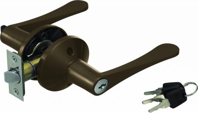 リフォーム用レバー錠間仕切錠 鍵付 アンバー