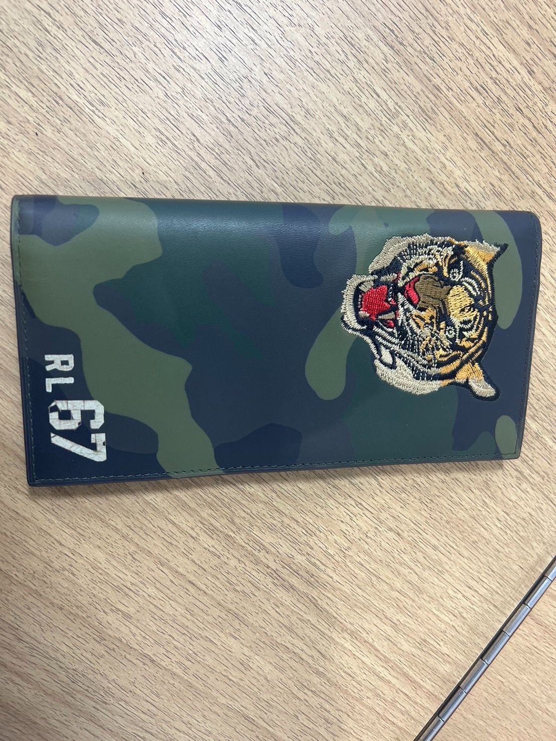 L.L.Bean エルエルビーン カーディガンニット レディースXL ゆったり POLO Ralph Lauren ラルフローレン 長財布 RL67 迷彩 二つ折り