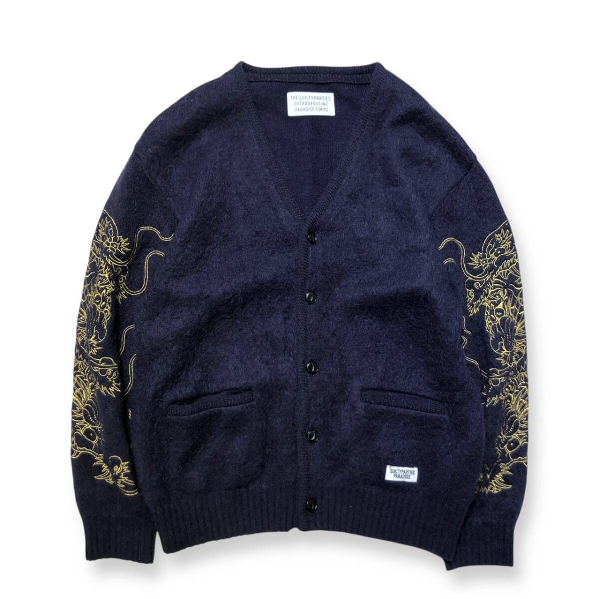 TIM LEHI | JACQUARD CARDIGAN #GRAY [23SS-WMK-KN18] _ WACKO MARIA