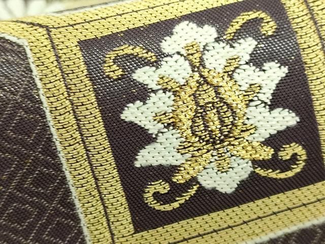 平和屋本店□極上 俵屋 人間国宝 喜多川平朗 有職織物 中国三大刺繍