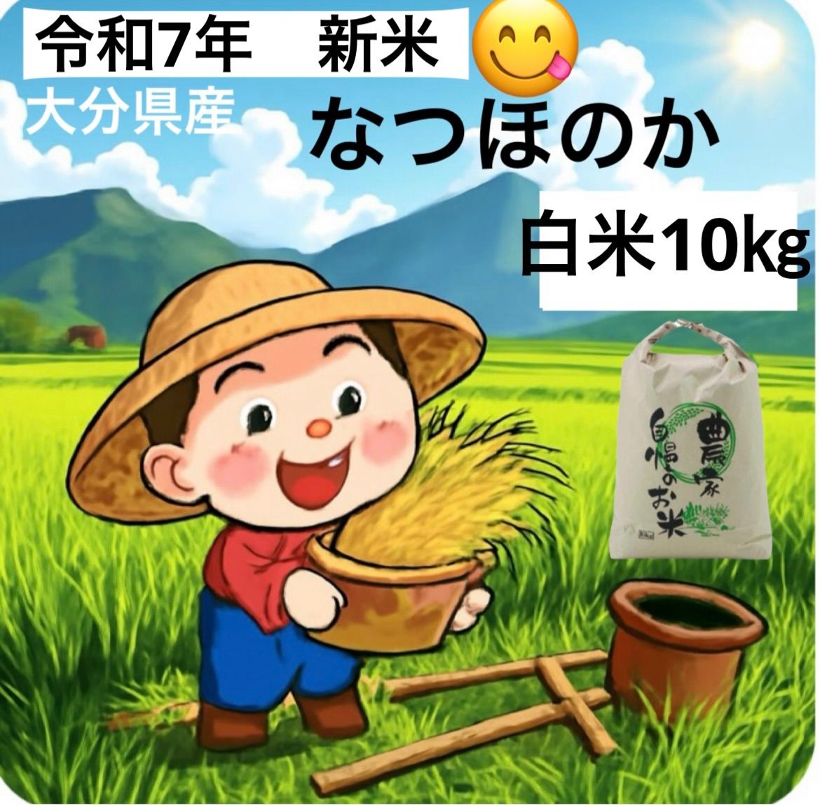 令和7年 新米 大分県産なつほのか 白米10㎏キロ