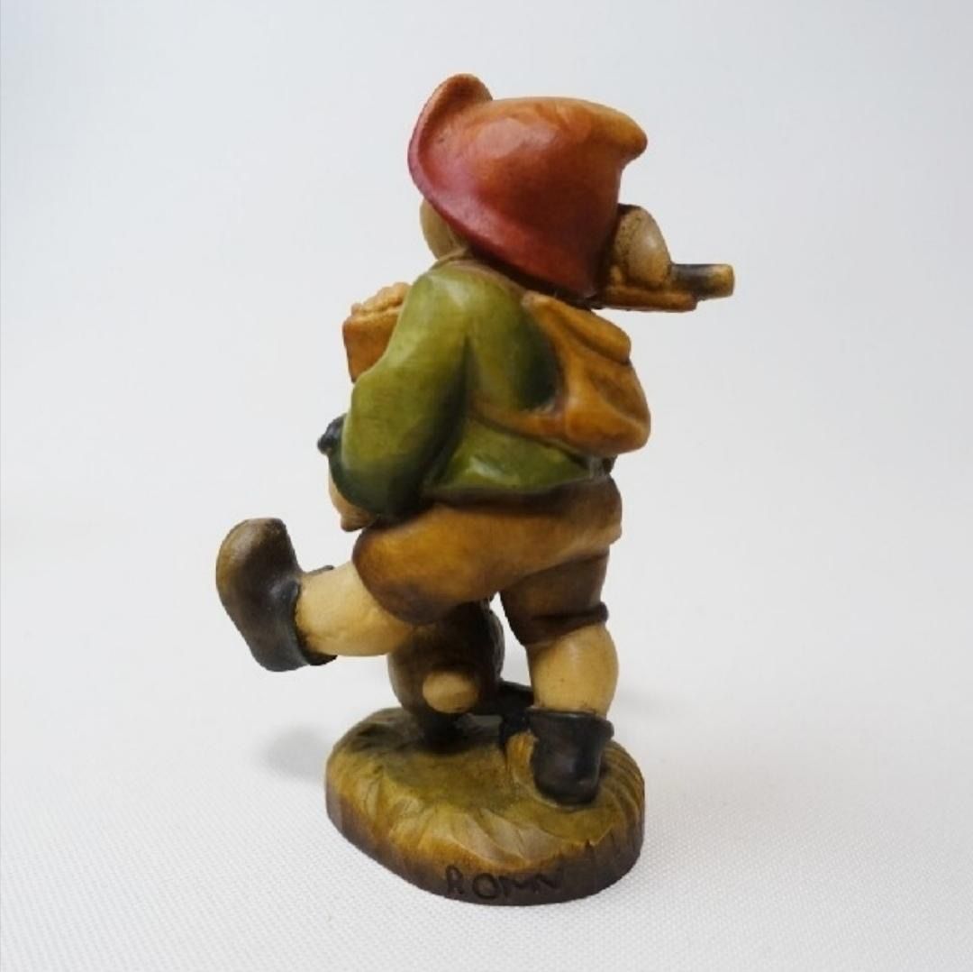 ANRI アンリ 木彫り 人形 イタリア製 サラケイ 男の子 - メルカリ