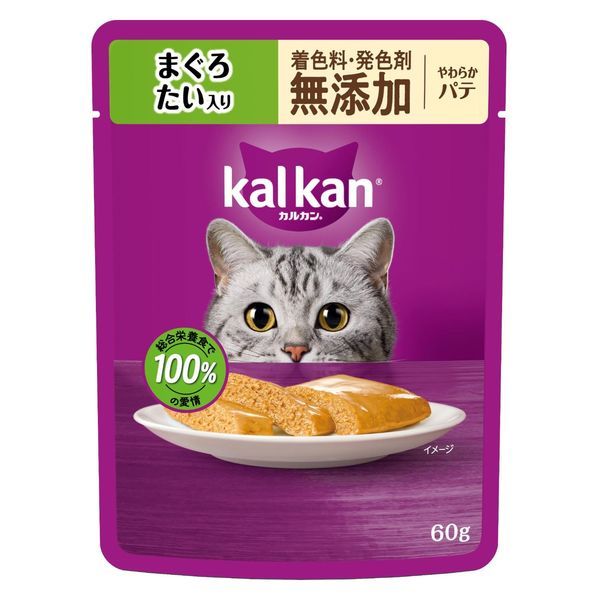 同梱不可 120個セット マースジャパン カルカンパウチ やわらかパテ まぐろ たい入り 着色料 発色剤 無添加 60g