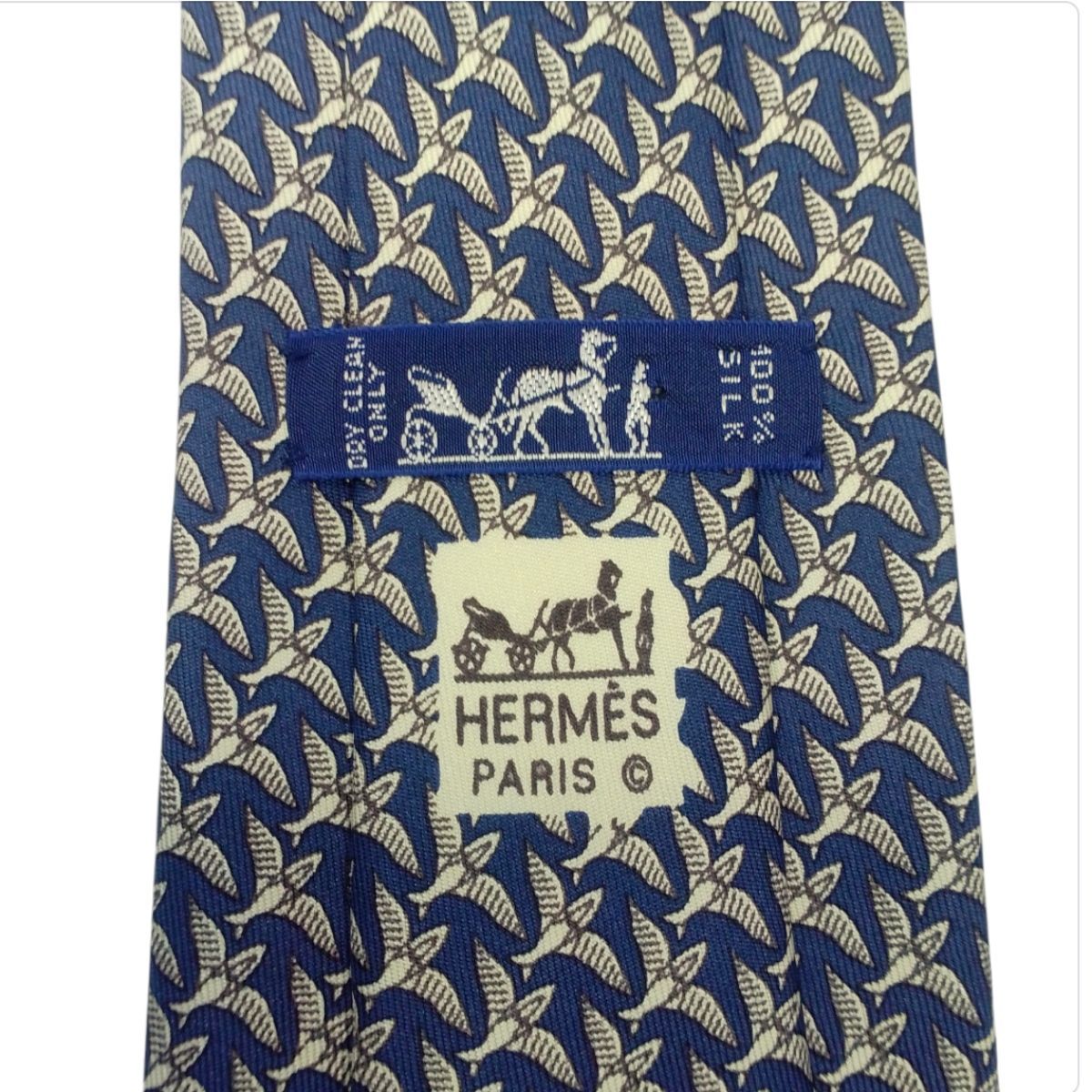 ★ HERMES エルメス　ネクタイ　ブルー　鳥　バード　総柄　美品 楽天市場】【新品未使用品】【アパレル】HERMES エルメス