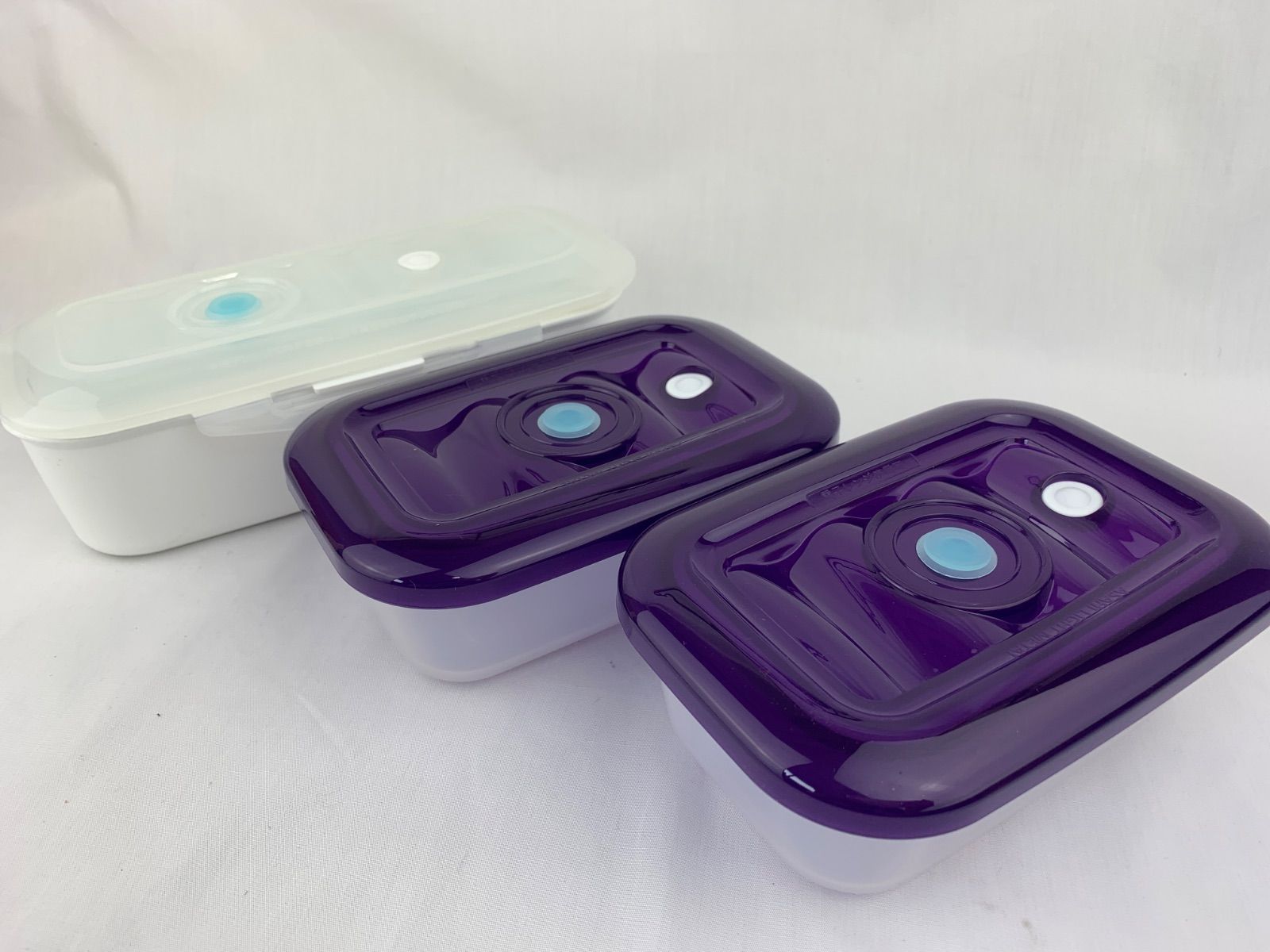 1505.アサヒ軽金属 真空クリアボックス ３箱セット ポンプ1点