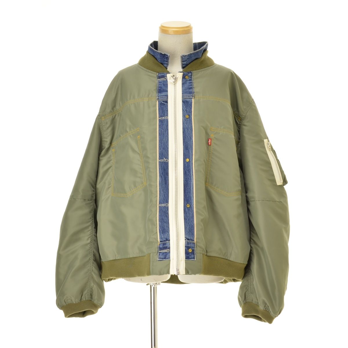 25ss sacai✖Levis DENIM NYLON リバーシブルブルゾン 25ss sacai