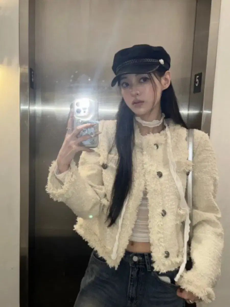 KHAKIPOINT 韓国 ツイード ジャケット ロング KHAKIPOINT 韓国 ツイード ジャケット ロング KHAKIPOINT 韓国