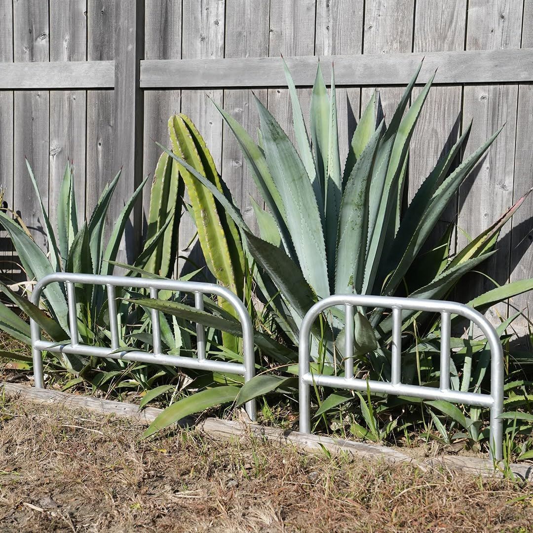 ダルトン Dulton ガルバナイズド ガーデン エッジ フェンス S 気になる外構にどっしりと佇むフェンス バリケード 建材 ガーデン ガレージ 高さ52cm 幅60cm パイプ径Φ32mm NB-0641S