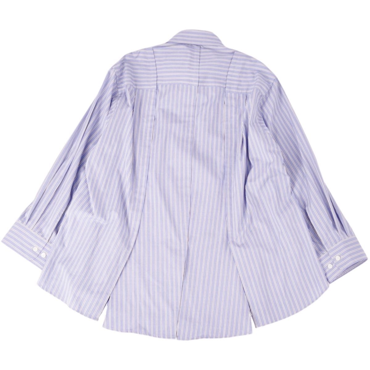 極美品 サカイ Sacai シャツ 24-03462M ロングスリーブ ストライ