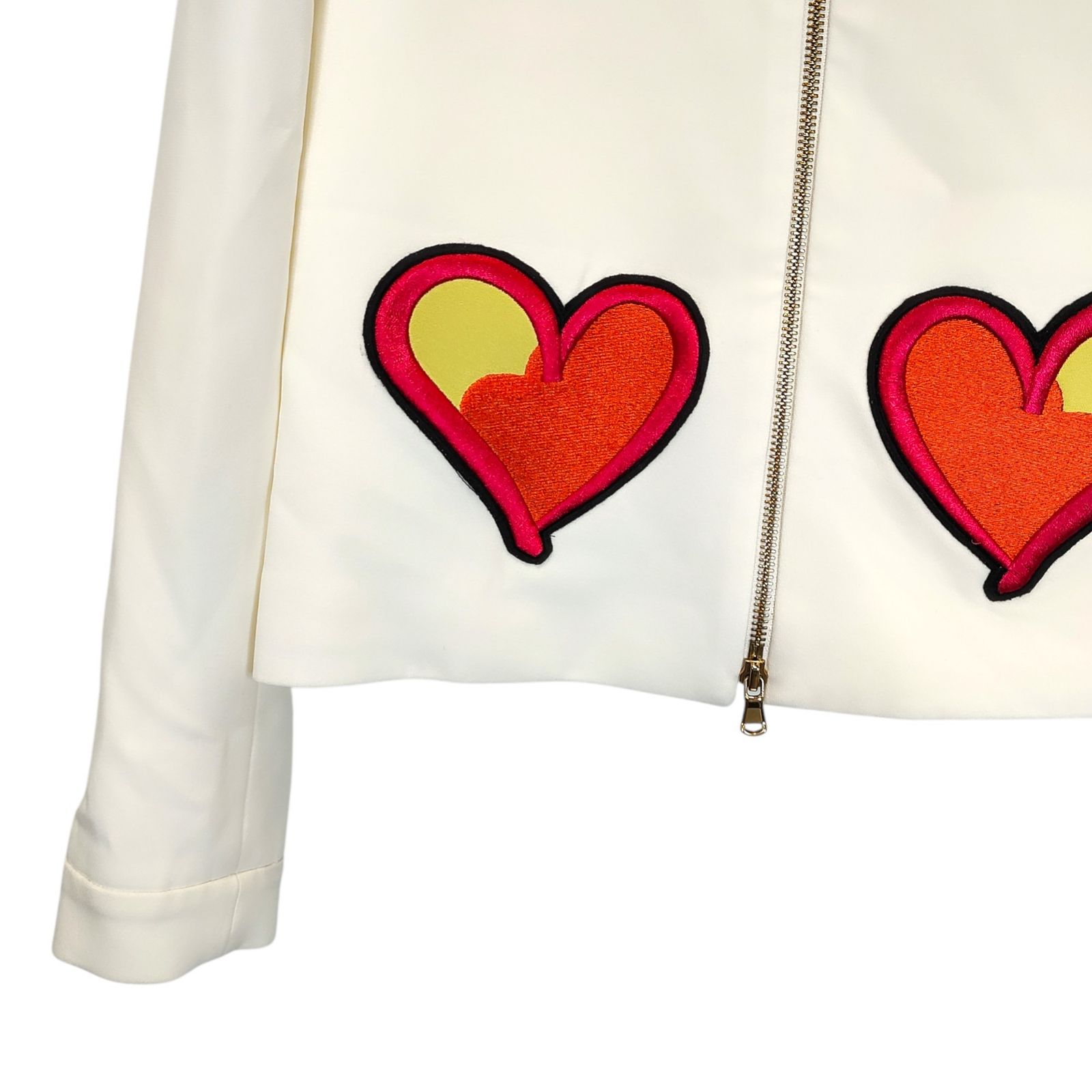 BOUTIQUE MOSCHINO モスキーノ ノーカラーコート リボン ハート BOUTIQUE MOSCHINO ブティック モスキーノ リボン ハート ノー