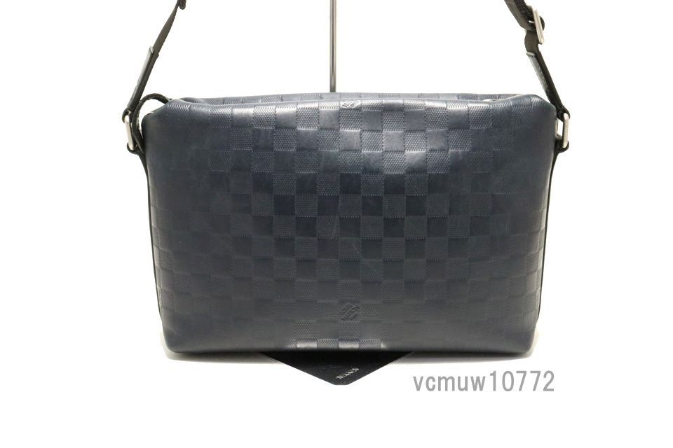 近年モデル 美 ルイヴィトン ダミエアンフィニ ディスカバリーメッセンジャーPM レザー ショルダーバッグ 0918dk6318548