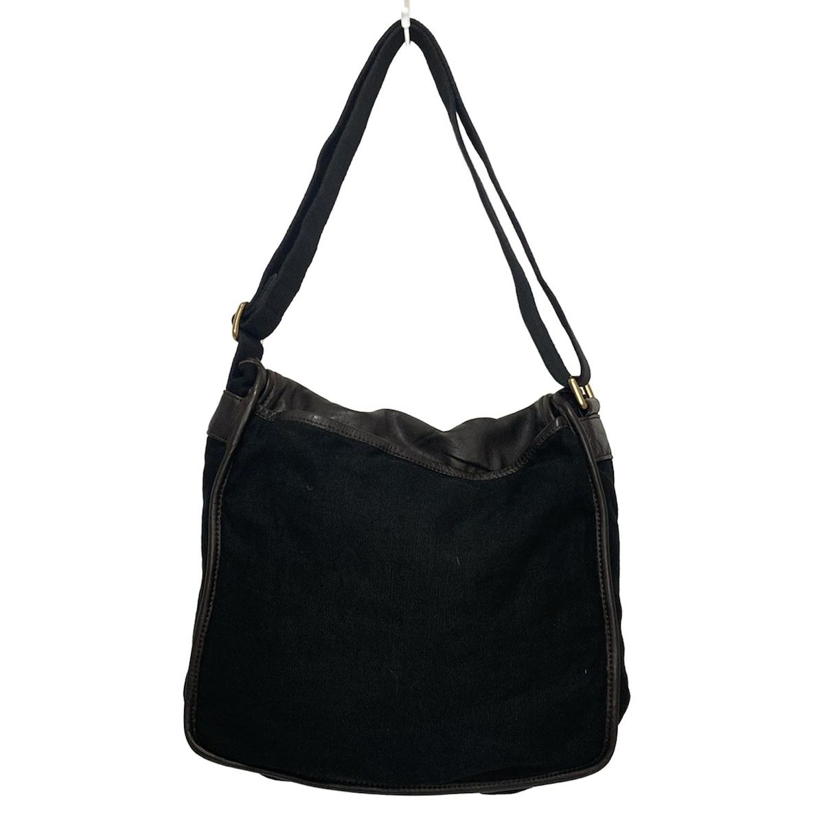 DOLCE&GABBANA ブラウンレザー ショルダーバッグ DOLCE&GABBANA(ドルチェアンドガッバーナ) ショルダーバッグ 黒