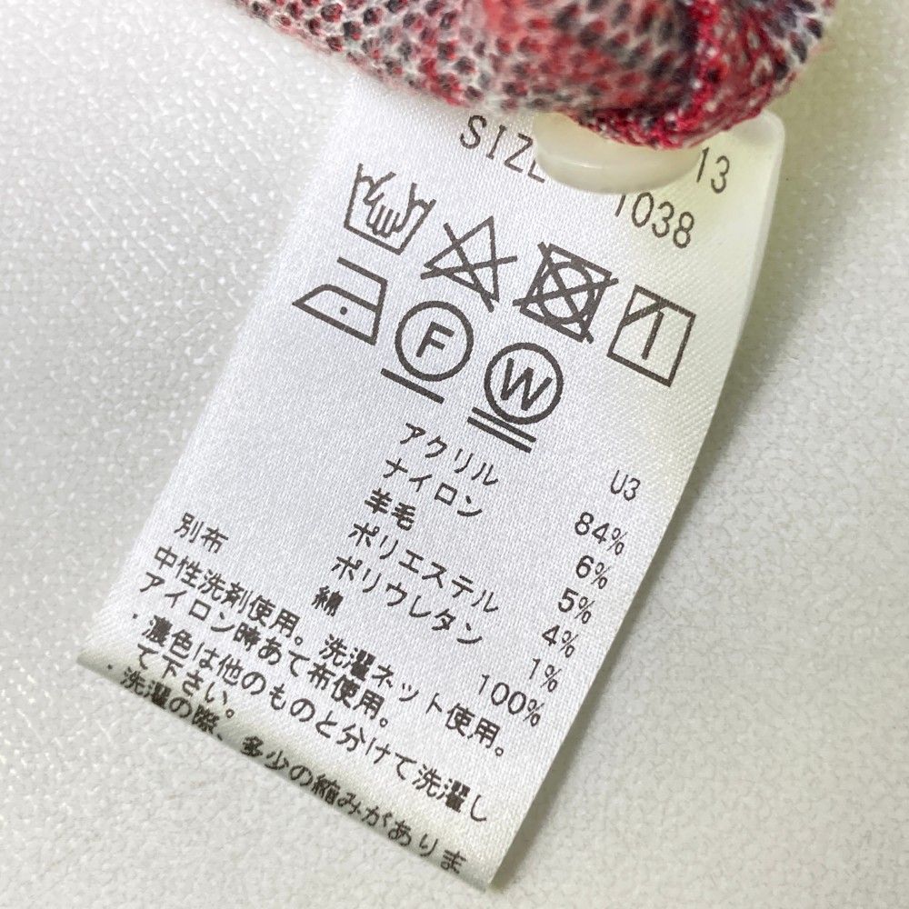 サイズ：38 ZOY ゾーイ 071694031 長袖ポロシャツ チェック