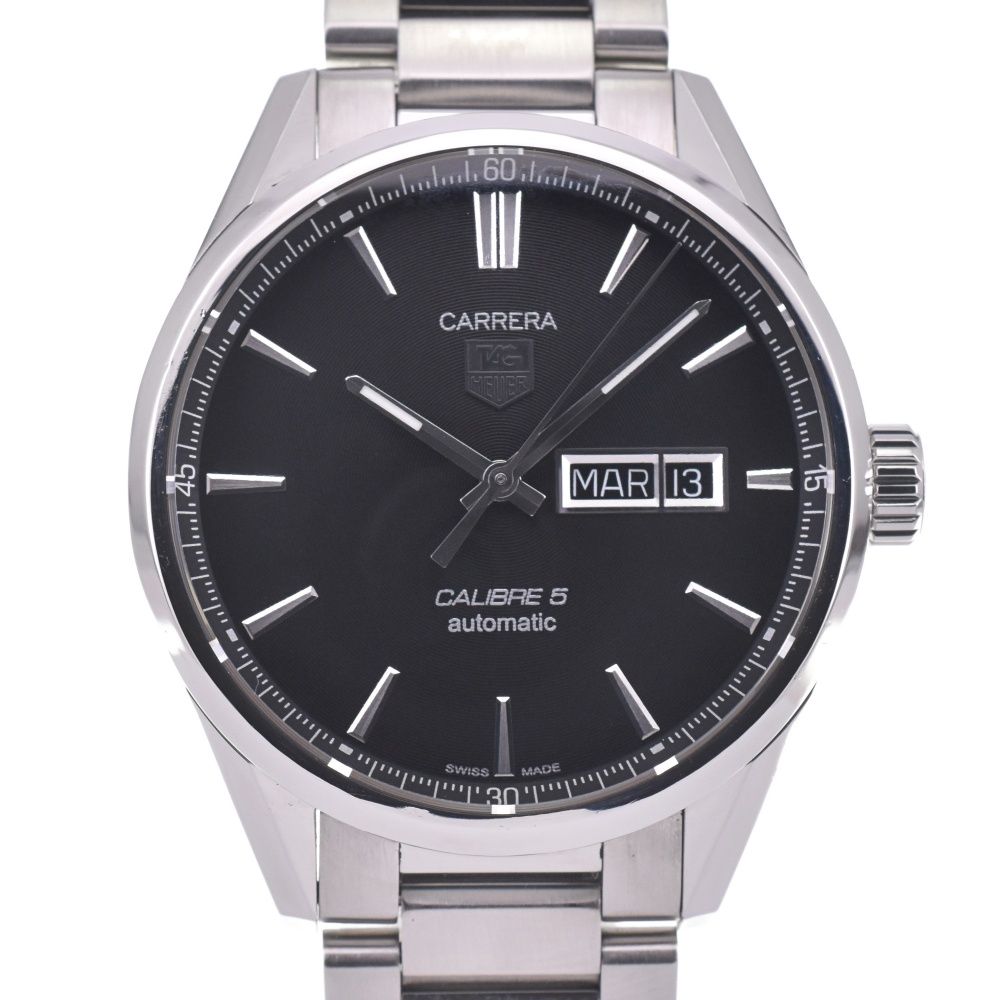 タグホイヤー TAG HEUER WAR201A カレラ キャリバー5 デイデイト 自動巻き メンズ 箱 保証書付き L 143057