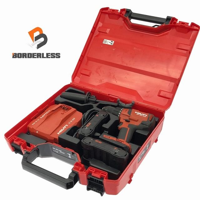 HILTI ヒルティ21.6V 充電式振動ドリルドライバー SF6H-22 バッテリー2個 21.6V 3.95Ah 充電器 ケース ハンドル付