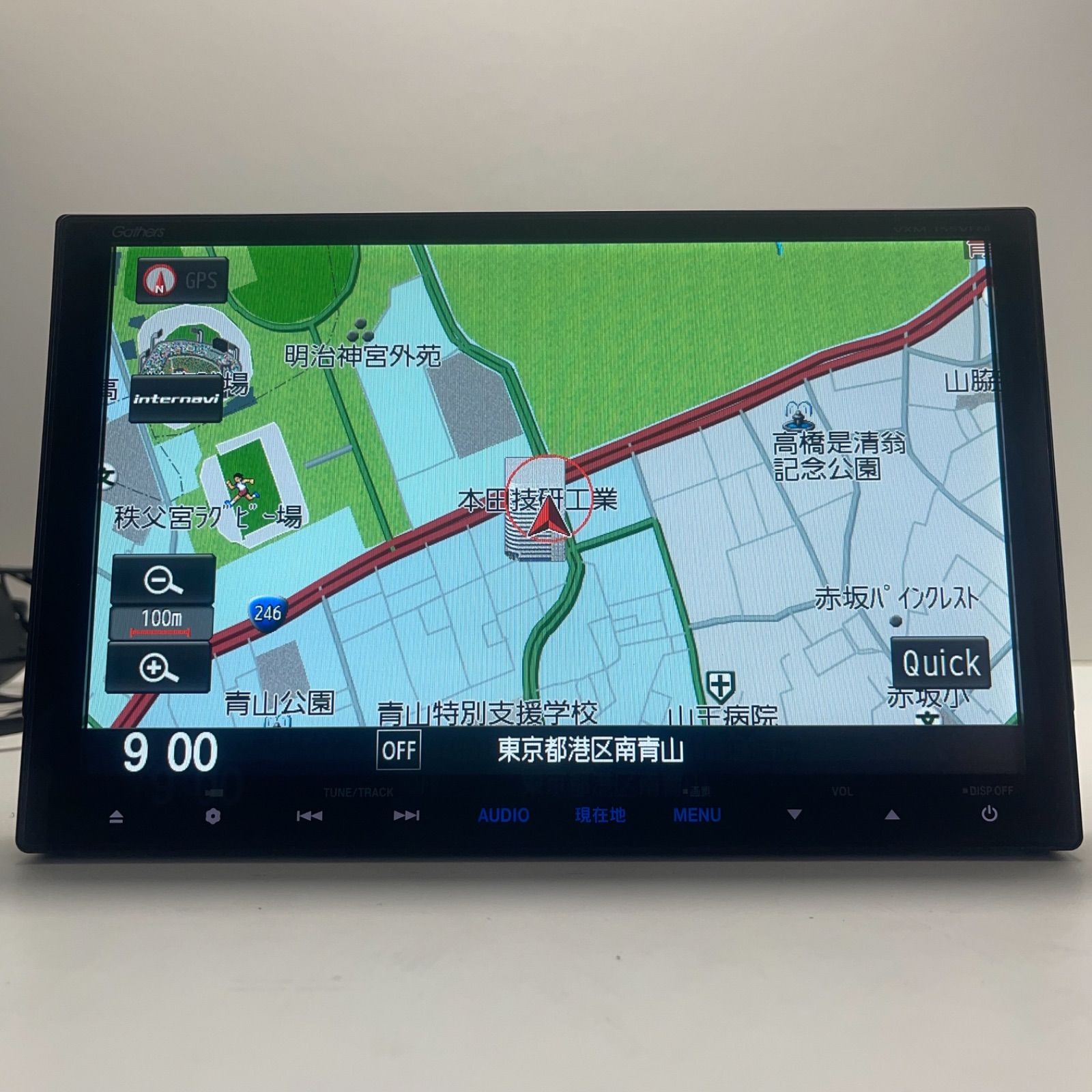 HONDAホンダ ナビ ギャザーズ Gathers VXM-155VFNi タッチパネル正常 ホンダフルセグTV CD DVDビデオAM FM BLUETOOTH機能 最新地図