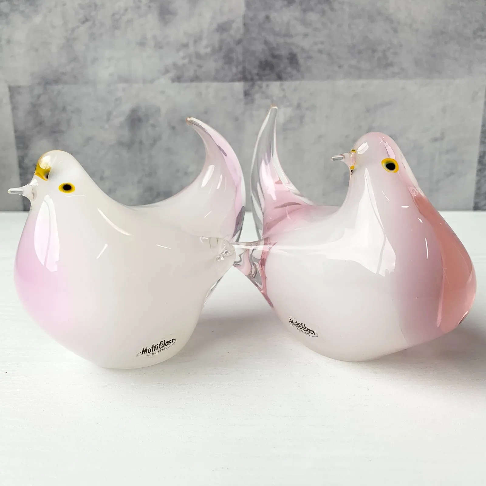 送料込み】マルティグラス MultiGlass ガラス細工 鳥 置物 2025