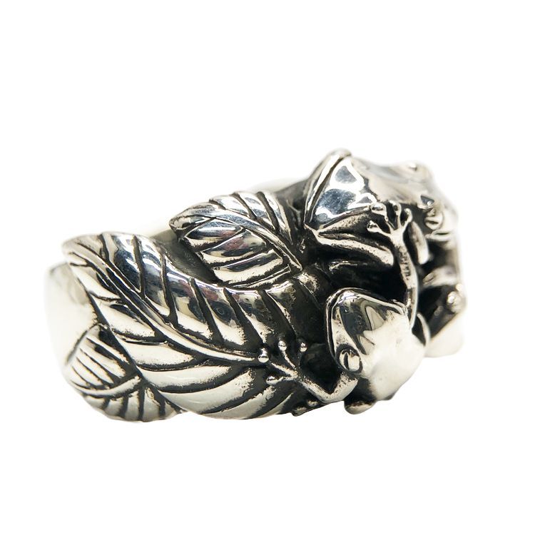 希少 silver925 銀製 かすう工房 蛙玉