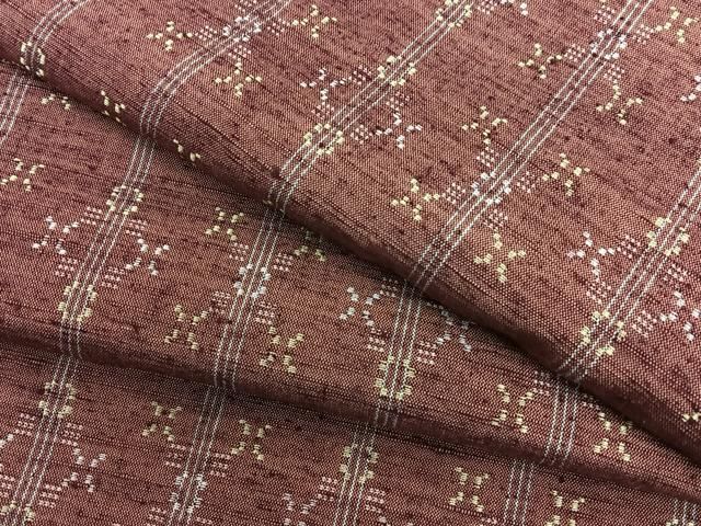 平和屋着物○上質な紬 間道 正絹 逸品 AABA8918ph 平和屋着物○上質な