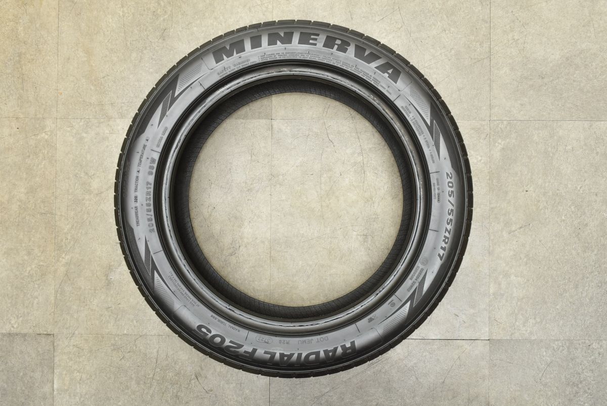 交換用に】ミネルバ F205 205/55R17 4本セット サマータイヤ