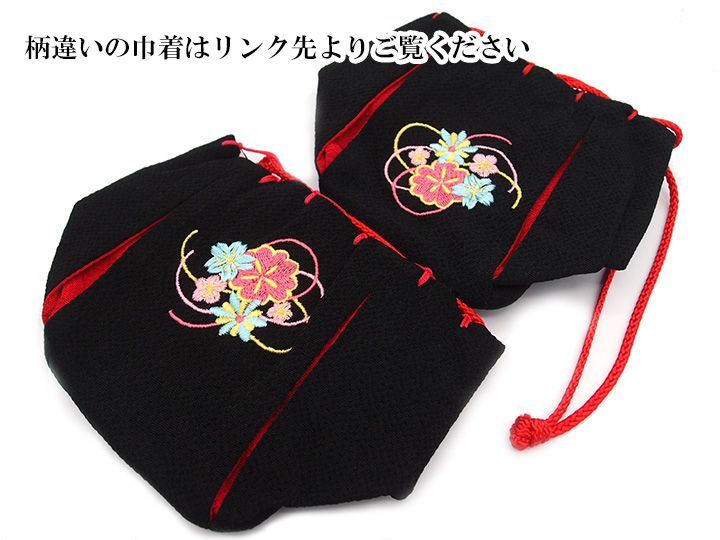 七五三 巾着 3歳 女の子 きんちゃく 三歳 和柄巾着 こどもきんちゃく袋 五歳 5歳 7歳 和柄 七歳 子ども用 巾着バッグ 帯