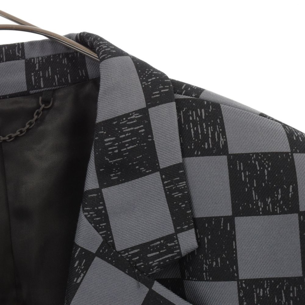 LOUIS VUITTON ルイヴィトン 21AW CAPSULE COLLECTION Marque Louis Vuitton d?pos?e DAMIER TAILORED JACKET RM2129 IM5 HLJ34Eライティングダウミエ総柄ショートテーラードジャケット