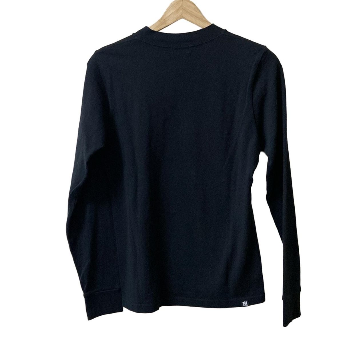 HYSTERIC GLAMOUR ヒステリックグラマー 長袖カットソー サイズF レディース - 黒×アイボリー クルーネック