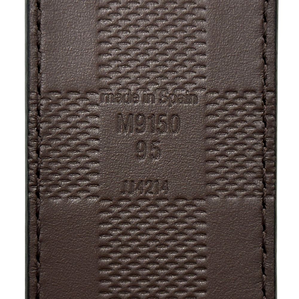 Louis Vuitton ベルト 黒 ワインレッド ルイヴィトン ベルト クロコ サンチュール・LVサークル リバーシブル