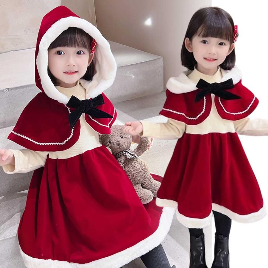 新品 クリスマス サンタワンピース 女の子 110