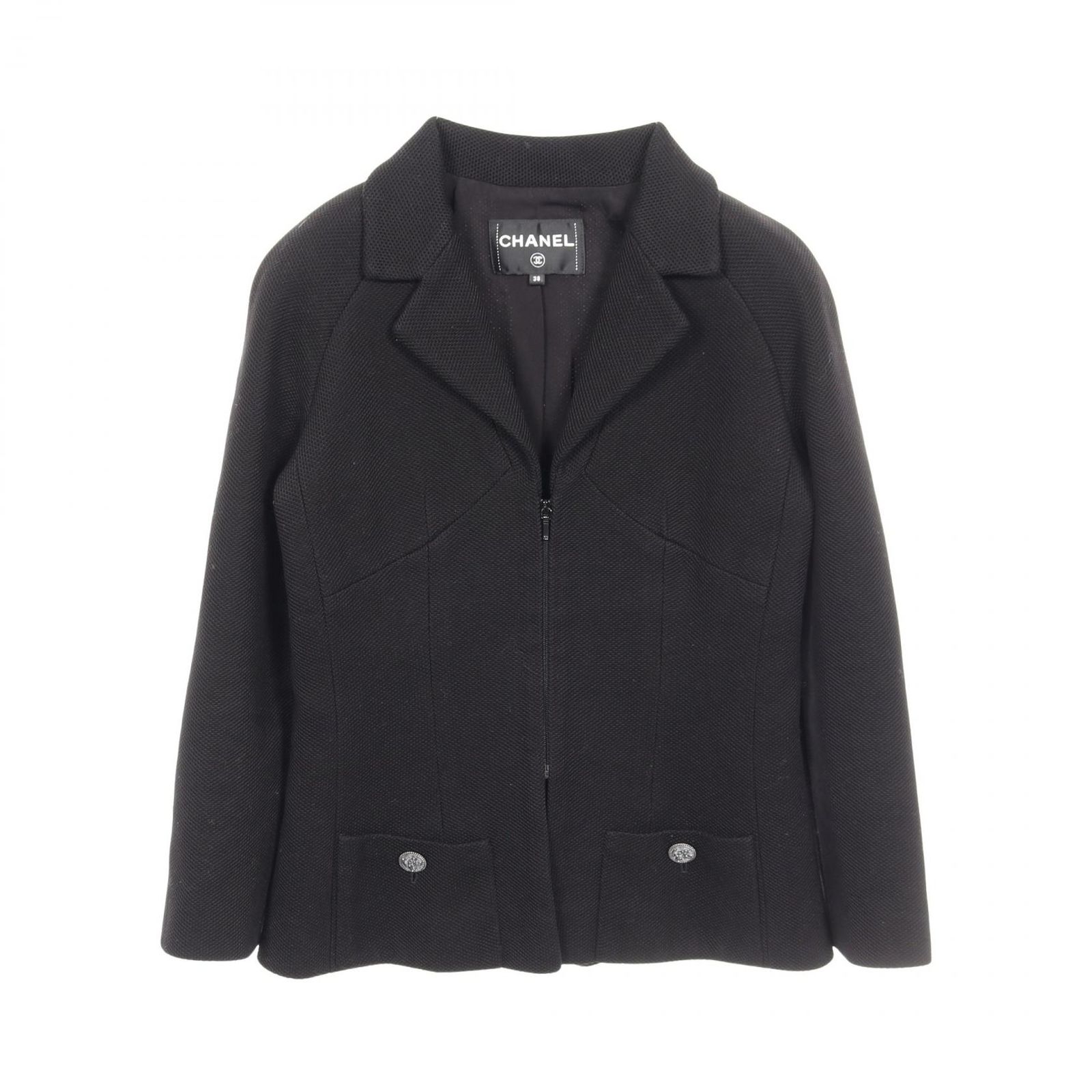 CHANEL シャネル CoCo Cuba コットン ジャケット 美品 シャネル CHANEL テーラードジャケット COCO CUBA コットン