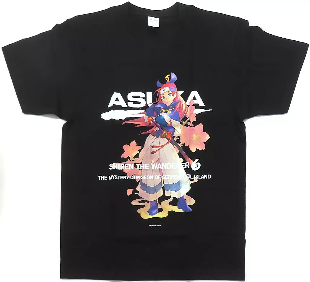 風来のシレン　くじプラス　A賞　アスカTシャツ　Lサイズ 中古】Tシャツ アスカ Tシャツ ブラック Lサイズ 「オンライン