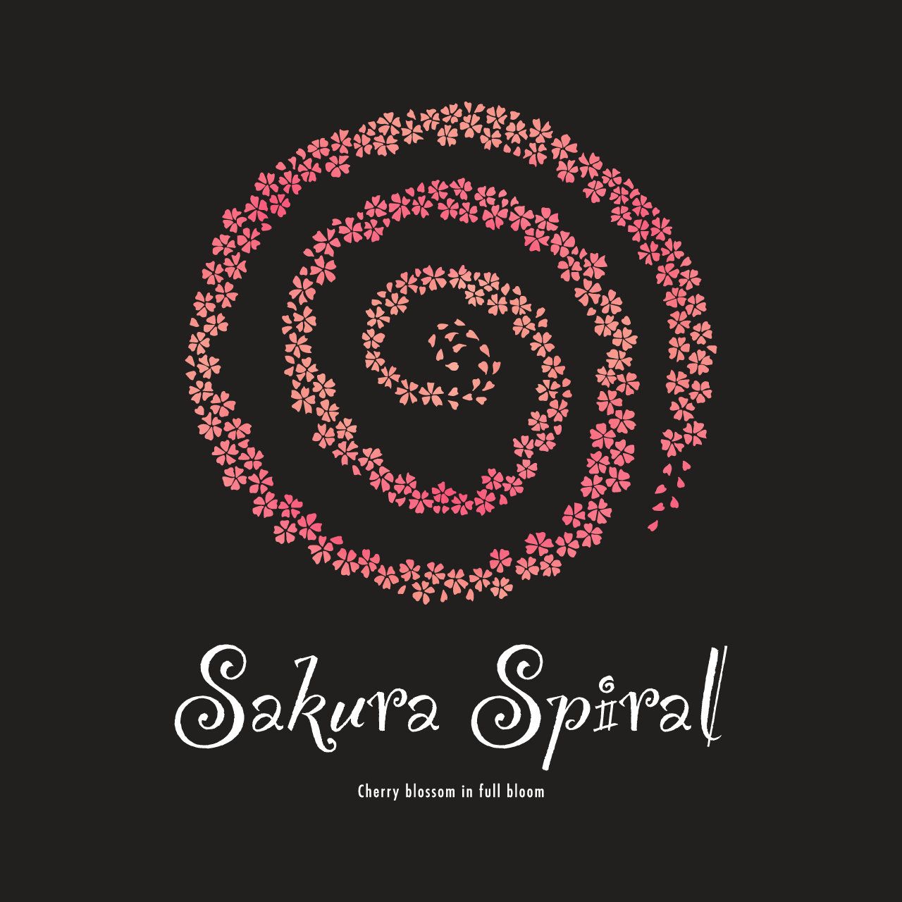 グラフィックスウェット　Sakura Spiral Color -Sweat-