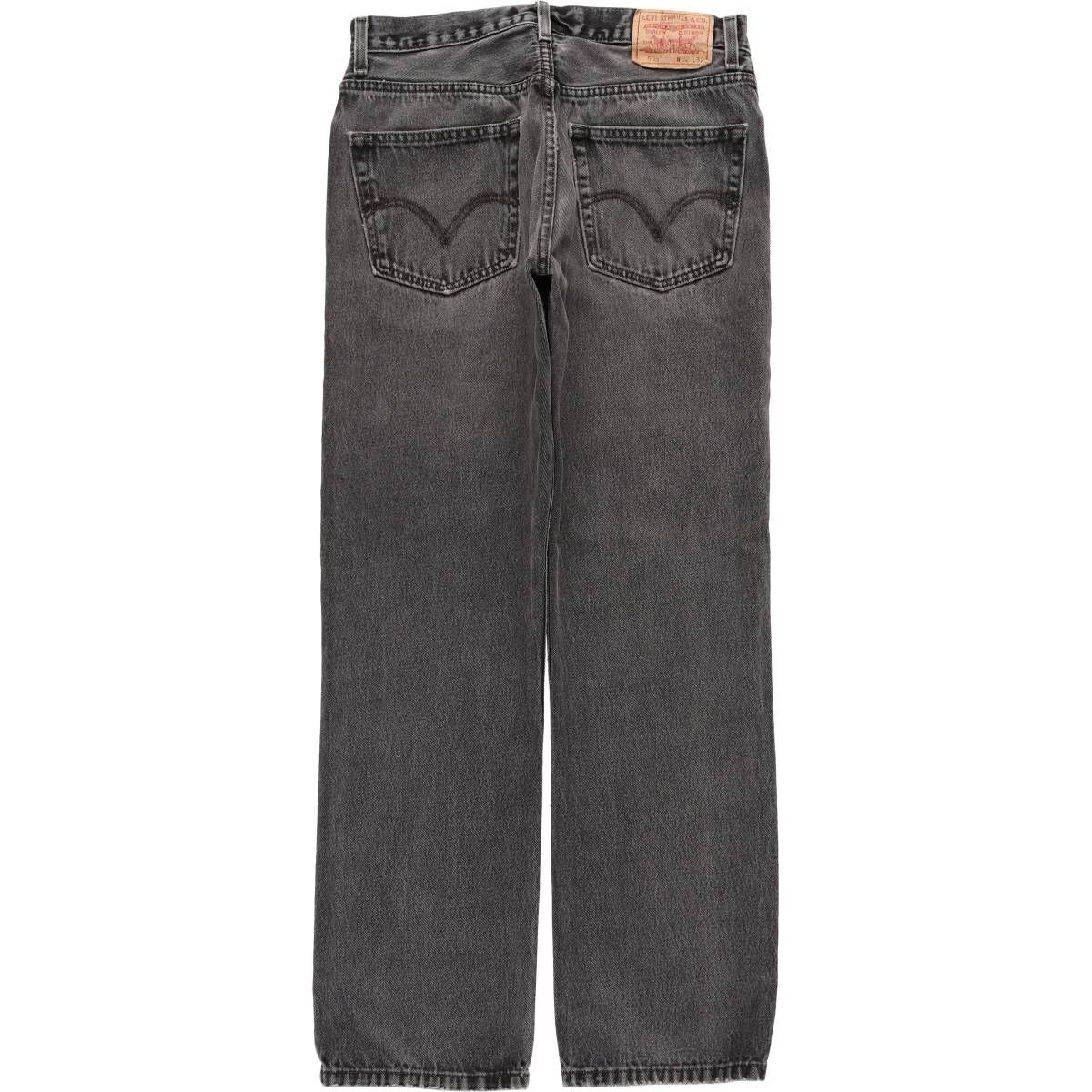 古着 リーバイス Levi s 505 REGULAR FIT ブラックデニム テーパードデニムパンツ メンズw32相当 eaa585635