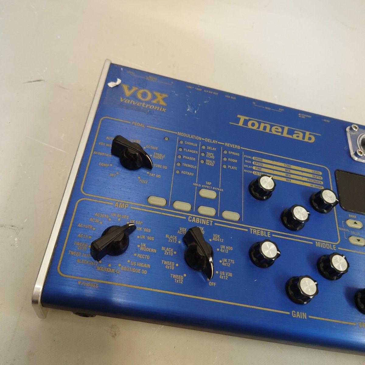 動作品】VOX ToneLab マルチエフェクター フリーズ・表示不具合