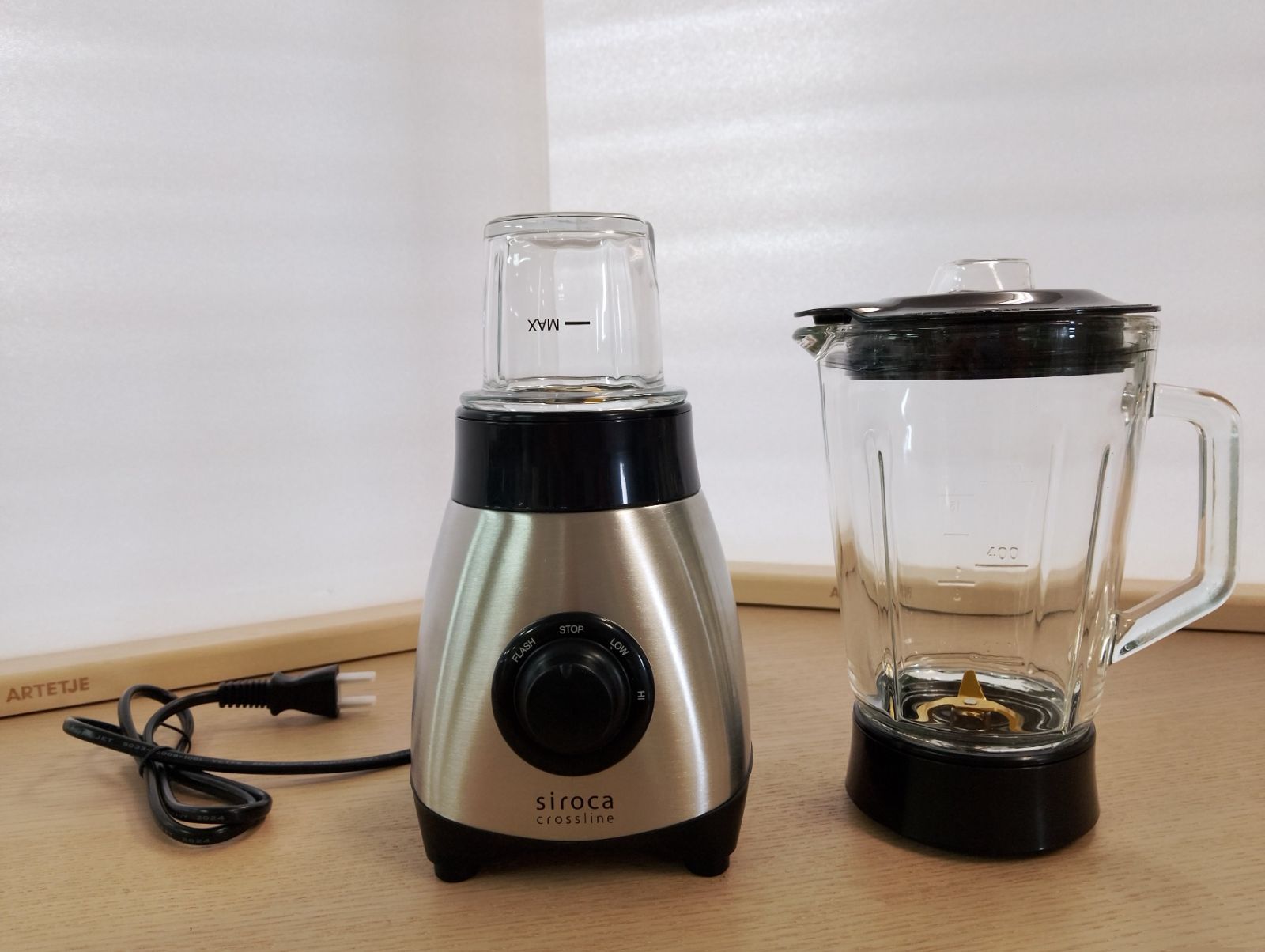 SIROCA ミル付きミキサー 800ml SJM-180G キッチン家電 フード