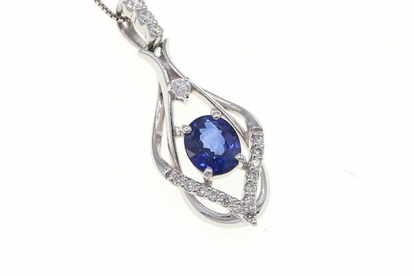 サファイア ダイヤモンド ネックレス S0.70ct www.krzysztofbialy.com