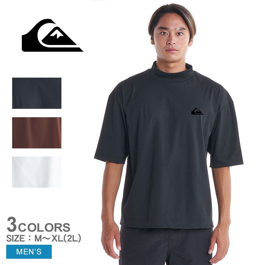 クイックシルバー 半袖トップス QLY232003 メンズ MOCK NECK SS QUIKSILVER カラー:01.ブラック 品番：2443-0167