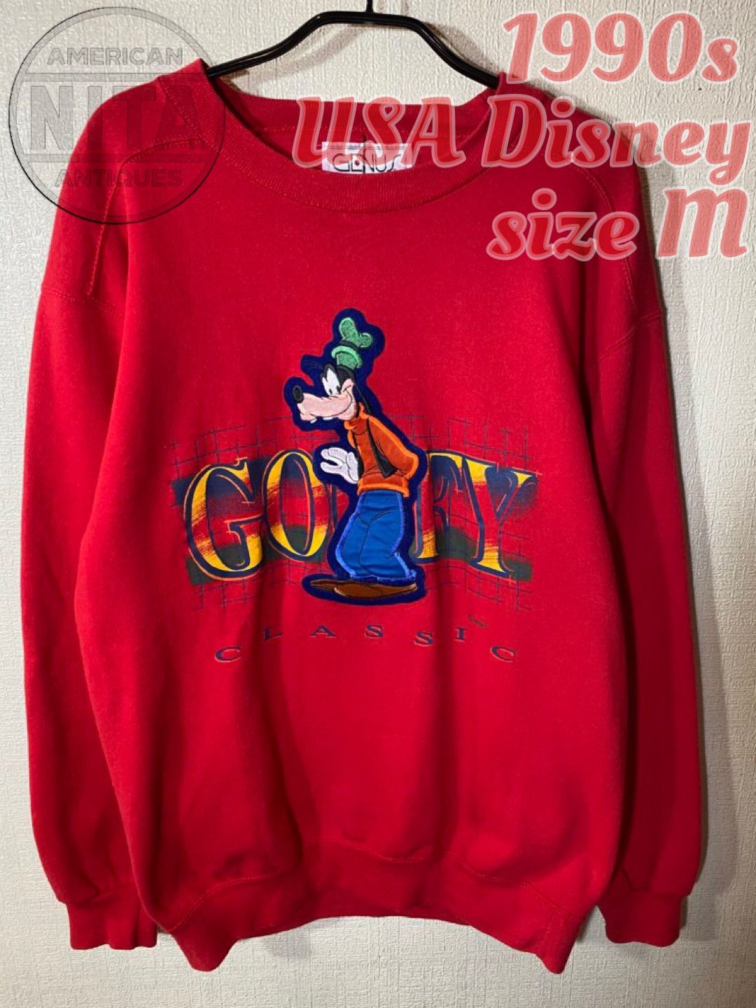 90s USA製 THE DISNEY STORE スウェット グーフィー XL 古着 90s USA製 Disney Goofy グーフィー BIG プリント