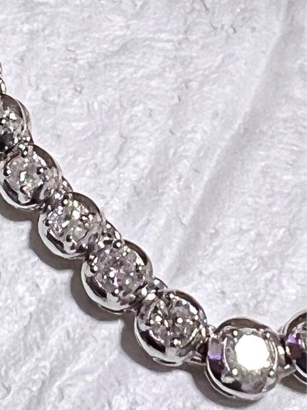 ご予約品28万円☆ダイヤモンド3CTテニスネックレス☆美しい輝き 