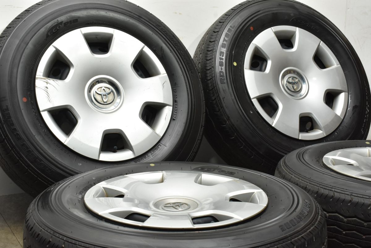 バリ溝】トヨタ 200 ハイエース 純正 15in 6J +35 PCD139.7