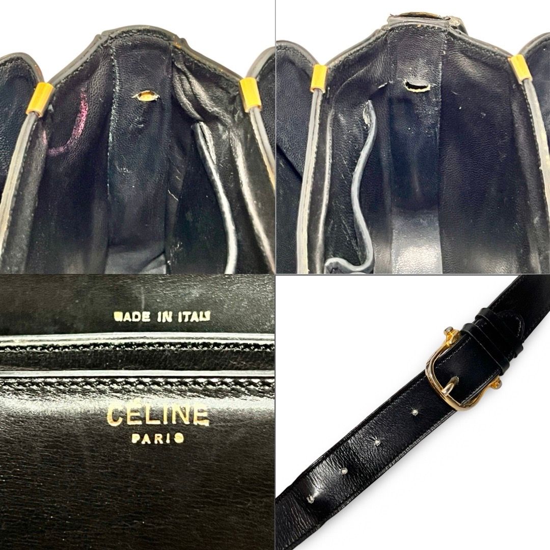 CELINE セリーヌ ベルト ブラック 馬車 ホースキャリッジ