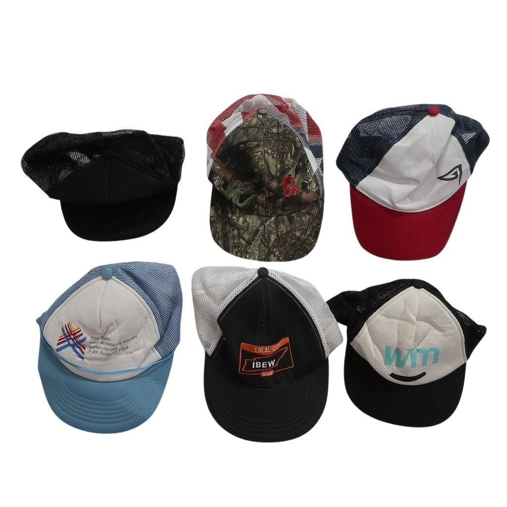 古着卸 まとめ売り メッシュ キャップ 23枚セット (ユニセックス ) ６パネル YETI タイダイ カモ柄 リアルツリー NB4836 1円スタート