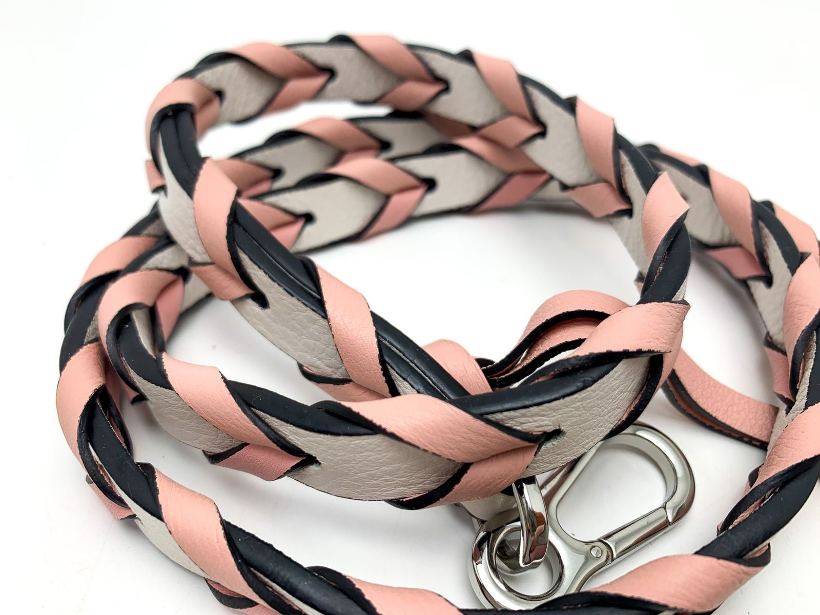 LOEWE ロエベ ブレイデッド ストラップ ショルダーストラップ ピンク 