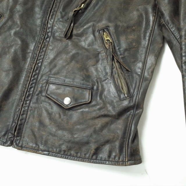 新品 RRL ダブルアールエル 21SS Slim Fit Leather Moto Jacket スリム