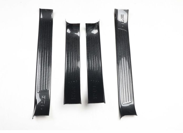 メルセデス ベンツ GLEクラス W166 2015-2019年 スカッフプレート サイドガーニッシュ 4P ブラバスロゴ ABS FFCRYSTALESIA_COM