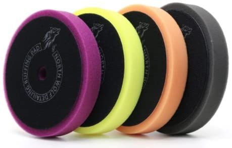 Splash North Wolf ポリッシング ウレタンバフ ラウンドタイプ 125mm 外径150mm 4枚セット